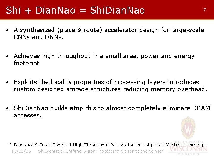 Shi + Dian. Nao = Shi. Dian. Nao 7 • A synthesized (place &