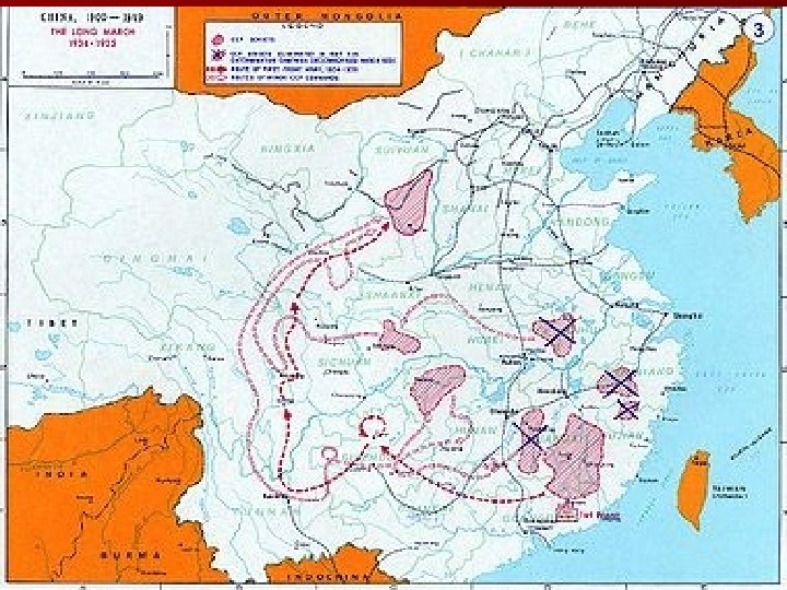 A Longa Marcha O líder do PCC, Mao Tse Tung, diante das derrotas nas A Longa Marcha O líder do PCC, Mao Tse Tung, diante das derrotas nas