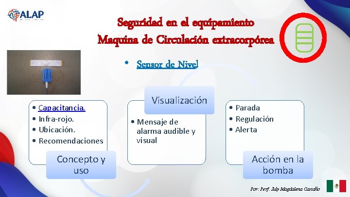 Seguridad en el equipamiento Maquina de Circulación extracorpórea • Sensor de Nivel • Capacitancia. Seguridad en el equipamiento Maquina de Circulación extracorpórea • Sensor de Nivel • Capacitancia.