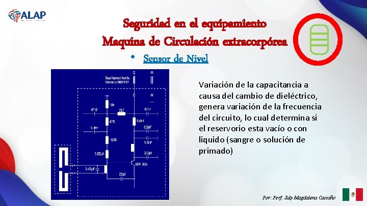 Seguridad en el equipamiento Maquina de Circulación extracorpórea • Sensor de Nivel Variación de Seguridad en el equipamiento Maquina de Circulación extracorpórea • Sensor de Nivel Variación de