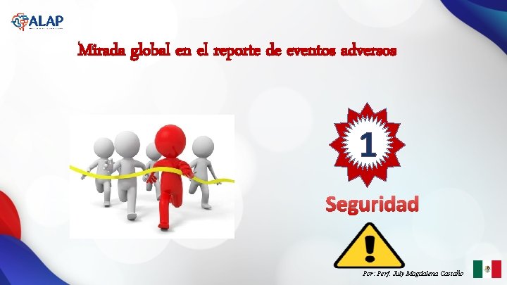 Mirada global en el reporte de eventos adversos 1 Seguridad Por: Perf. July Magdalena Mirada global en el reporte de eventos adversos 1 Seguridad Por: Perf. July Magdalena