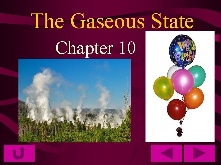 The Gaseous State Chapter 10 