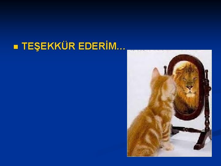 n TEŞEKKÜR EDERİM… n TEŞEKKÜR EDERİM…
