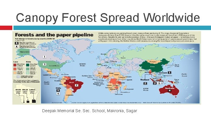Canopy Forest Spread Worldwide Deepak Memorial Se. Sec. School, Makronia, Sagar 