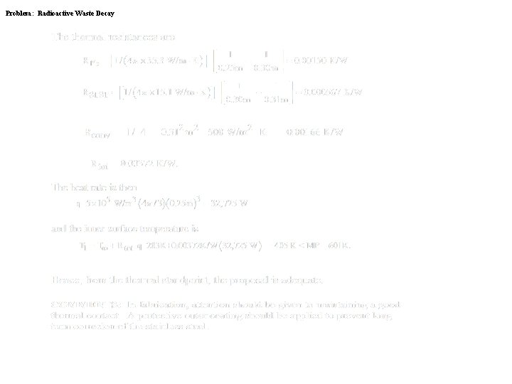 Problem: Radioactive Waste Decay 