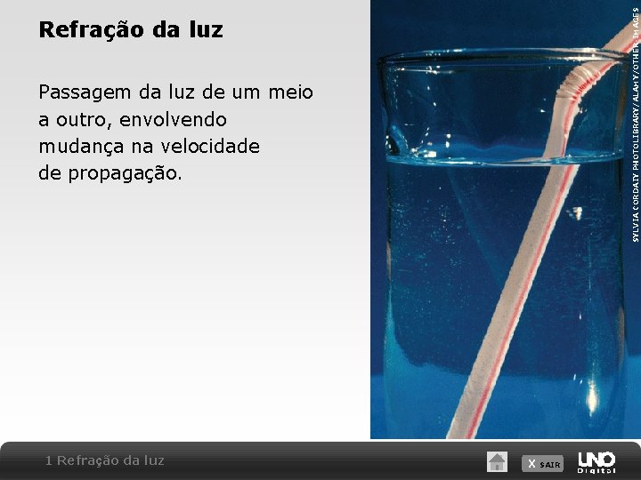 SYLVIA CORDAIY PHOTOLIBRARY/ALAMY/OTHER-IMAGES Refração da luz Passagem da luz de um meio a outro, SYLVIA CORDAIY PHOTOLIBRARY/ALAMY/OTHER-IMAGES Refração da luz Passagem da luz de um meio a outro,