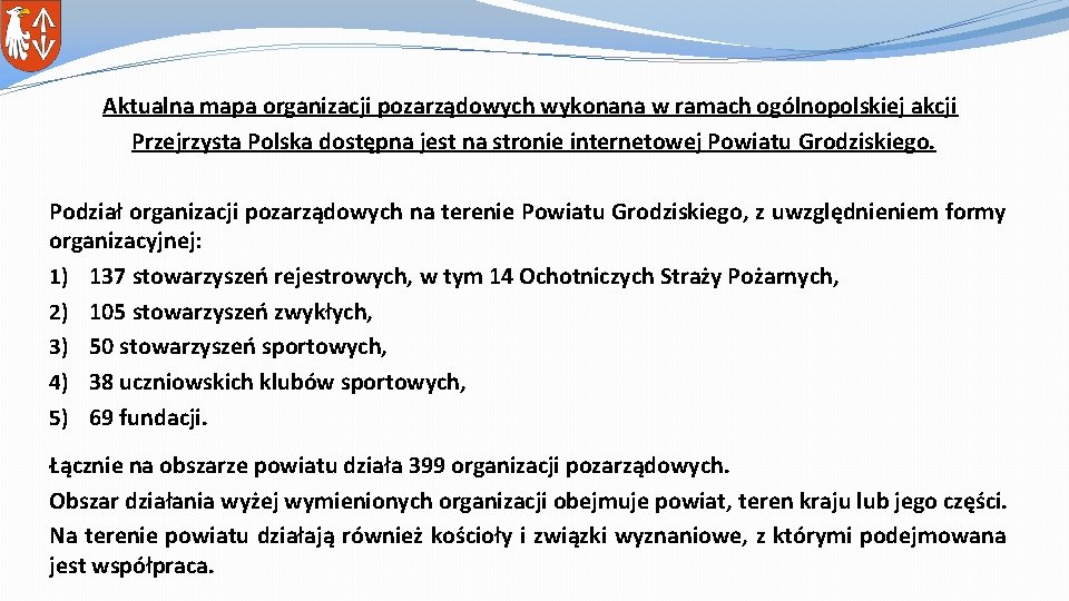 Aktualna mapa organizacji pozarządowych wykonana w ramach ogólnopolskiej akcji Przejrzysta Polska dostępna jest na