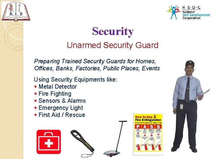 Security Unarmed Security Guard Preparing Trained Security Guards for Homes, Offices, Banks, Factories, Public