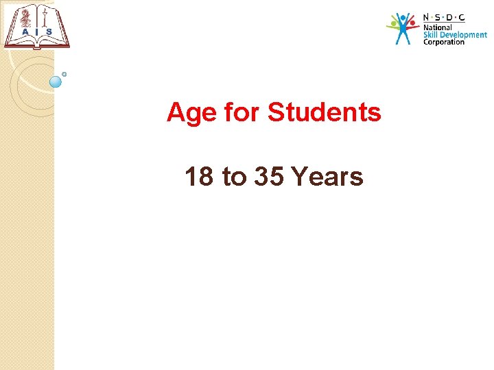 Age for Students 18 to 35 Years 