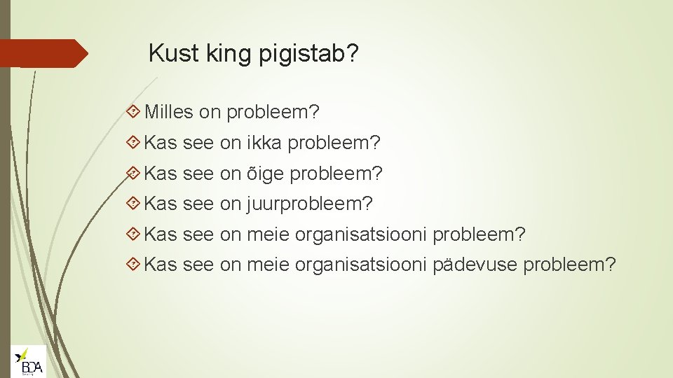 Kust king pigistab? Milles on probleem? Kas see on ikka probleem? Kas see on