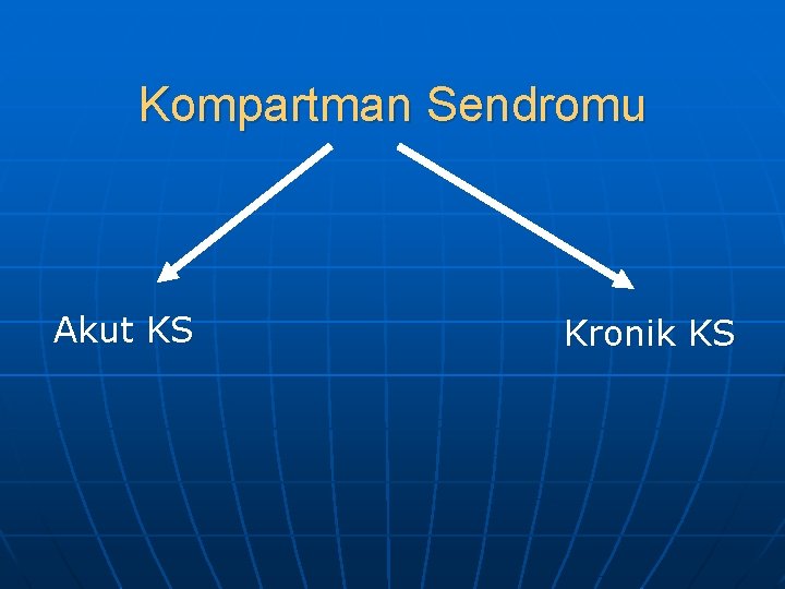 Kompartman Sendromu Akut KS Kronik KS 