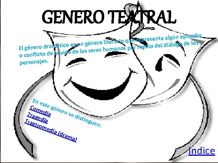 GENERO TEATRAL odio is p e n ú lg a ta n e s GENERO TEATRAL odio is p e n ú lg a ta n e s