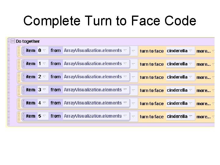 Complete Turn to Face Code 