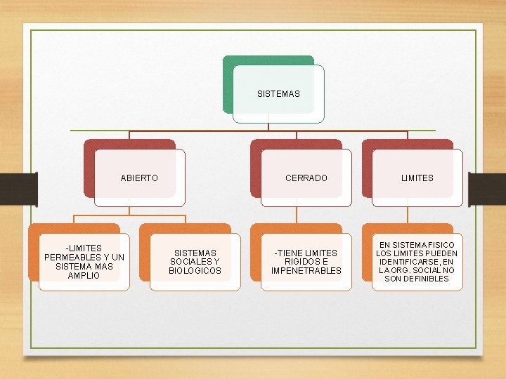 SISTEMAS ABIERTO -LIMITES PERMEABLES Y UN SISTEMA MAS AMPLIO SISTEMAS SOCIALES Y BIOLOGICOS CERRADO