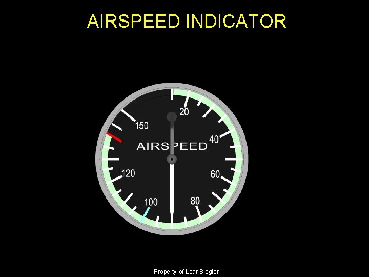 AIRSPEED INDICATOR Property of Lear Siegler 