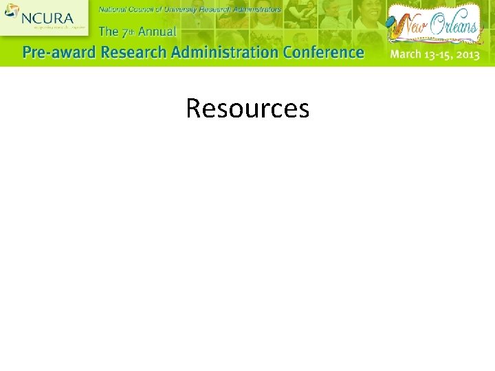 Resources 