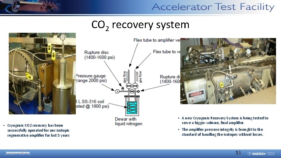 CO 2 recovery system • Cryogenic CO 2 recovery has been successfully operated for CO 2 recovery system • Cryogenic CO 2 recovery has been successfully operated for