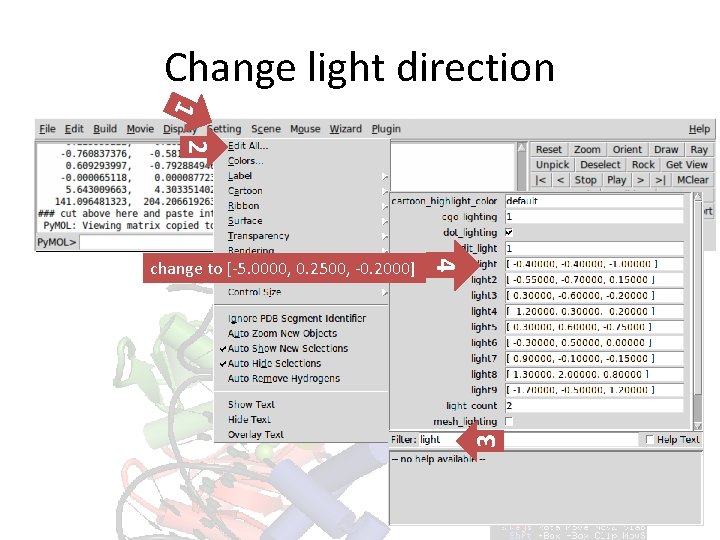Change light direction 1 2 3 4 change to [-5. 0000, 0. 2500, -0. Change light direction 1 2 3 4 change to [-5. 0000, 0. 2500, -0.