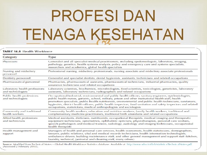 PROFESI DAN TENAGA KESEHATAN 