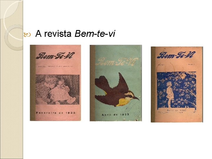  A revista Bem-te-vi 