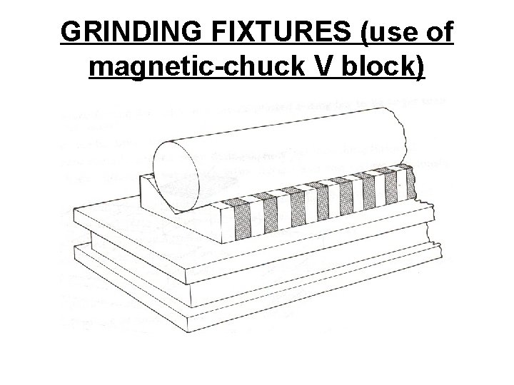 GRINDING FIXTURES (use of magnetic-chuck V block) 