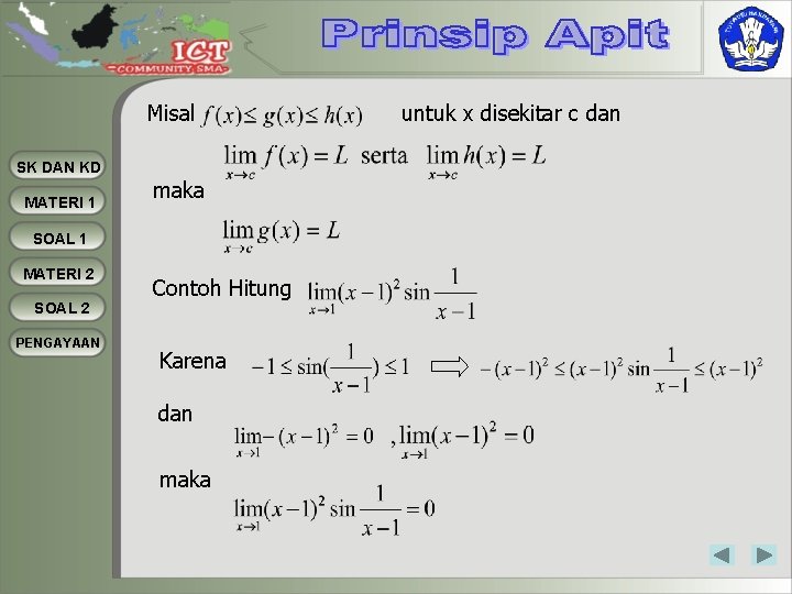 Misal SK DAN KD MATERI 1 maka SOAL 1 MATERI 2 SOAL 2 PENGAYAAN