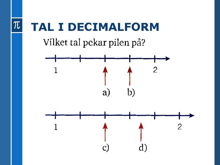 TAL I DECIMALFORM 