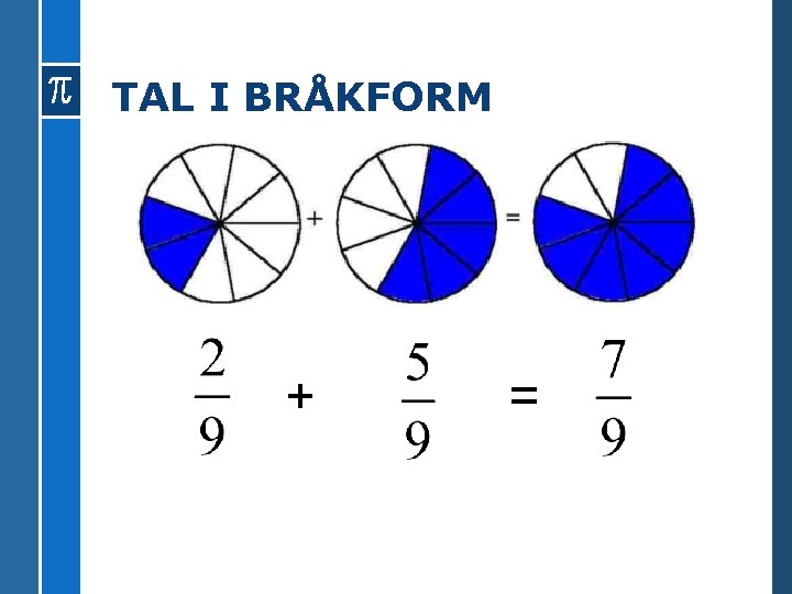 TAL I BRÅKFORM + = 