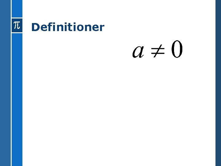 Definitioner 