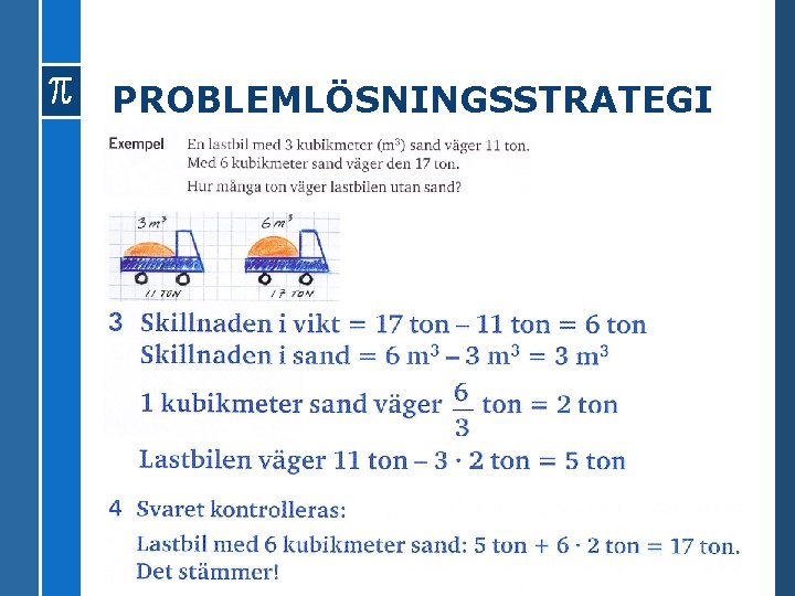 PROBLEMLÖSNINGSSTRATEGI 