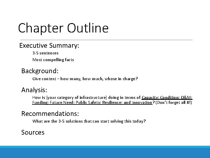 Chapter Outline Executive Summary: 3 -5 sentences Most compelling facts Background: Give context – Chapter Outline Executive Summary: 3 -5 sentences Most compelling facts Background: Give context –