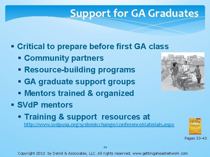 Support for GA Graduates Critical to prepare before first GA class Community partners Resource-building Support for GA Graduates Critical to prepare before first GA class Community partners Resource-building