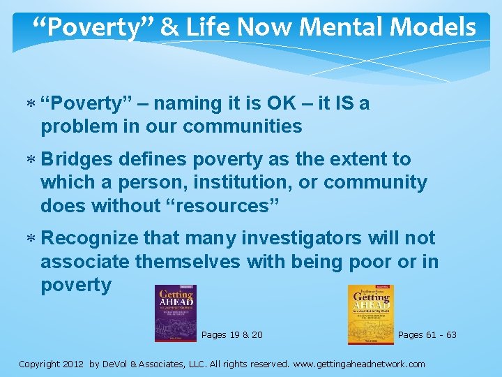 “Poverty” & Life Now Mental Models “Poverty” – naming it is OK – it “Poverty” & Life Now Mental Models “Poverty” – naming it is OK – it