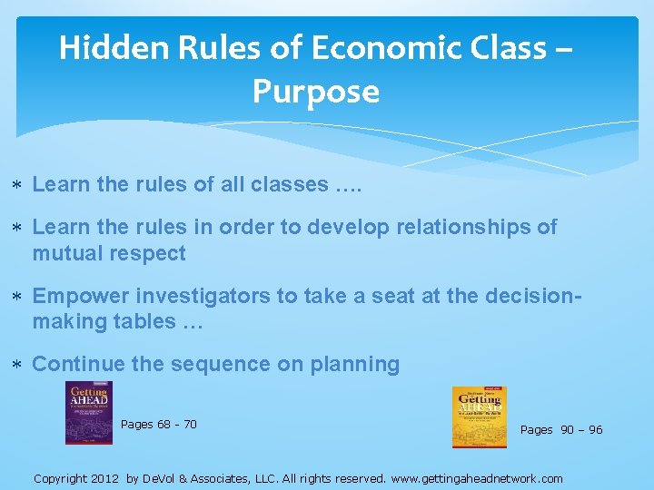 Hidden Rules of Economic Class – Purpose Learn the rules of all classes …. Hidden Rules of Economic Class – Purpose Learn the rules of all classes ….