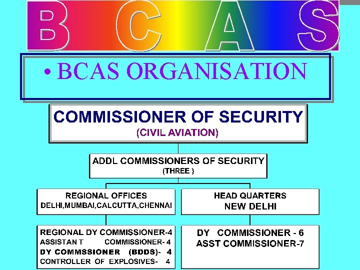  • BCAS ORGANISATION 