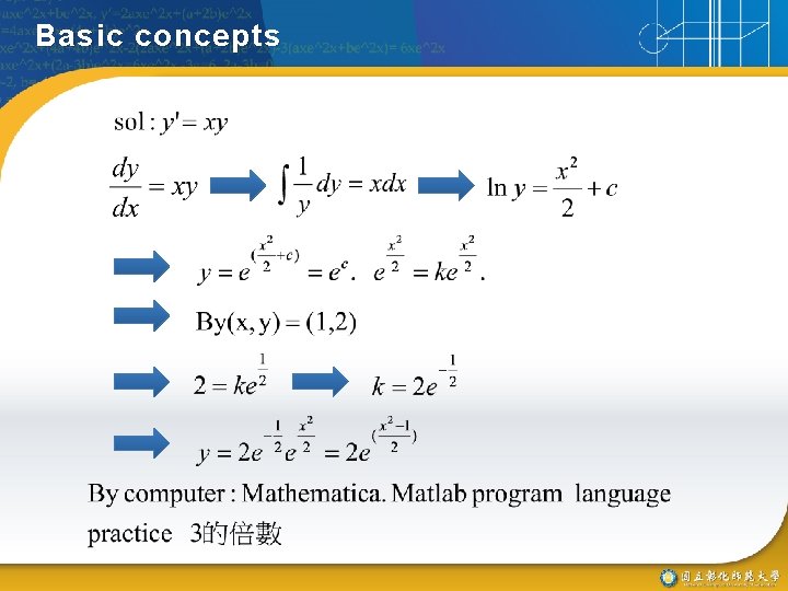 Basic concepts 