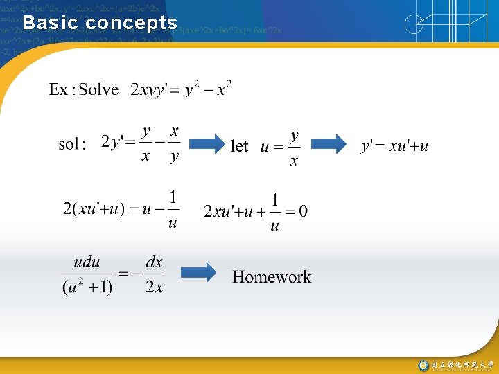 Basic concepts 