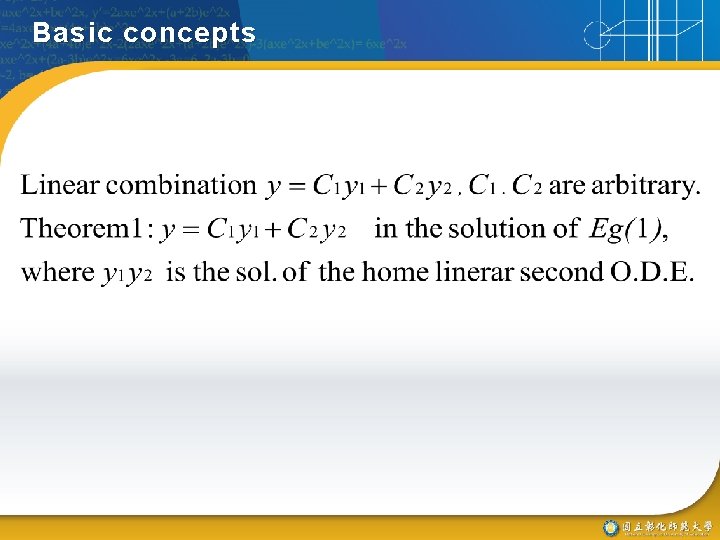 Basic concepts 