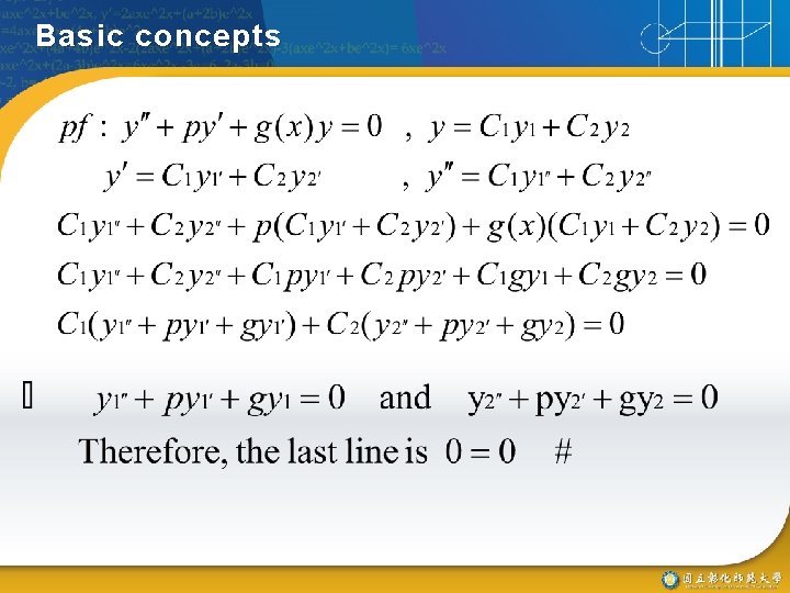 Basic concepts 