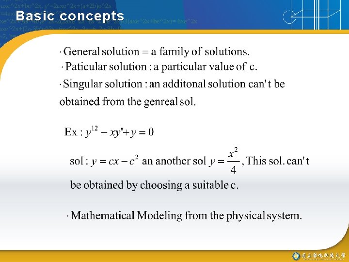 Basic concepts 