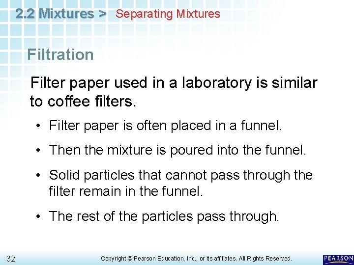 2. 2 Mixtures > Separating Mixtures Filtration Filter paper used in a laboratory is 2. 2 Mixtures > Separating Mixtures Filtration Filter paper used in a laboratory is