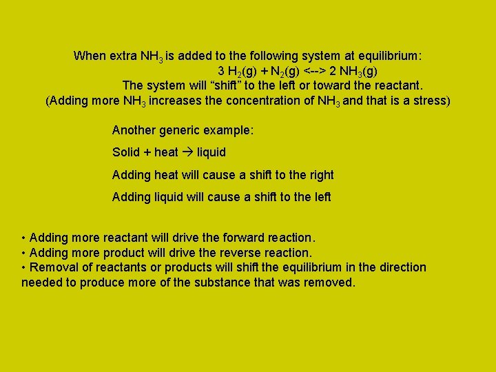 When extra NH 3 is added to the following system at equilibrium: 3 H