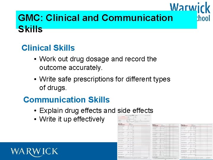 GMC: Clinical and Communication Skills Relationship with patient, History, Examination, Problem Solving and Management
