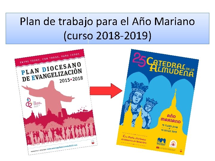 Plan de trabajo para el Año Mariano (curso 2018 -2019) 