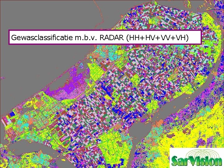 Gewasclassificatie m. b. v. RADAR (HH+HV+VV+VH) Netherlands Space Office 14 