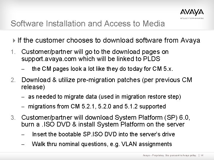 Software Installation and Access to Media 4 If the customer chooses to download software