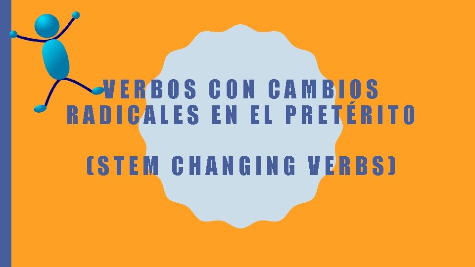 VERBOS CON CAMBIOS RADICALES EN EL PRETÉRITO (STEM CHANGING VERBS) 