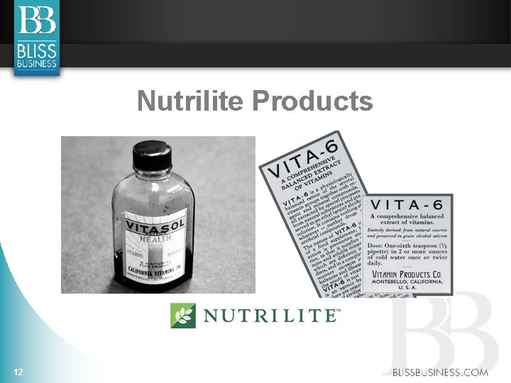 Nutrilite Products 12 