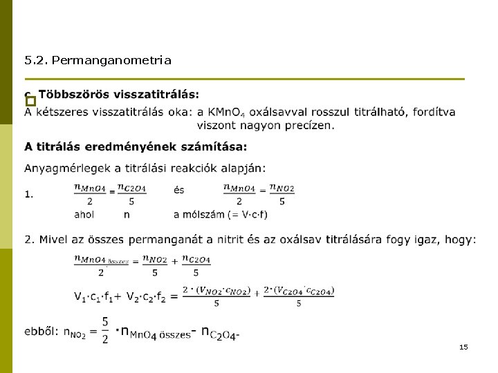 5. 2. Permanganometria p 15 