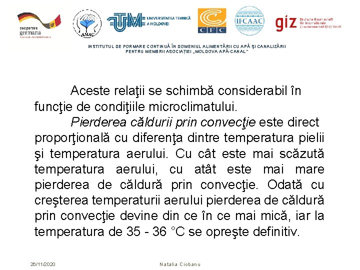 INSTITUTUL DE FORMARE CONTINUĂ ÎN DOMENIUL ALIMENTĂRII CU APĂ ŞI CANALIZĂRII PENTRU MEMBRII ASOCIAȚIEI